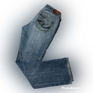 Express Stella boot cut jeans like new size 6S